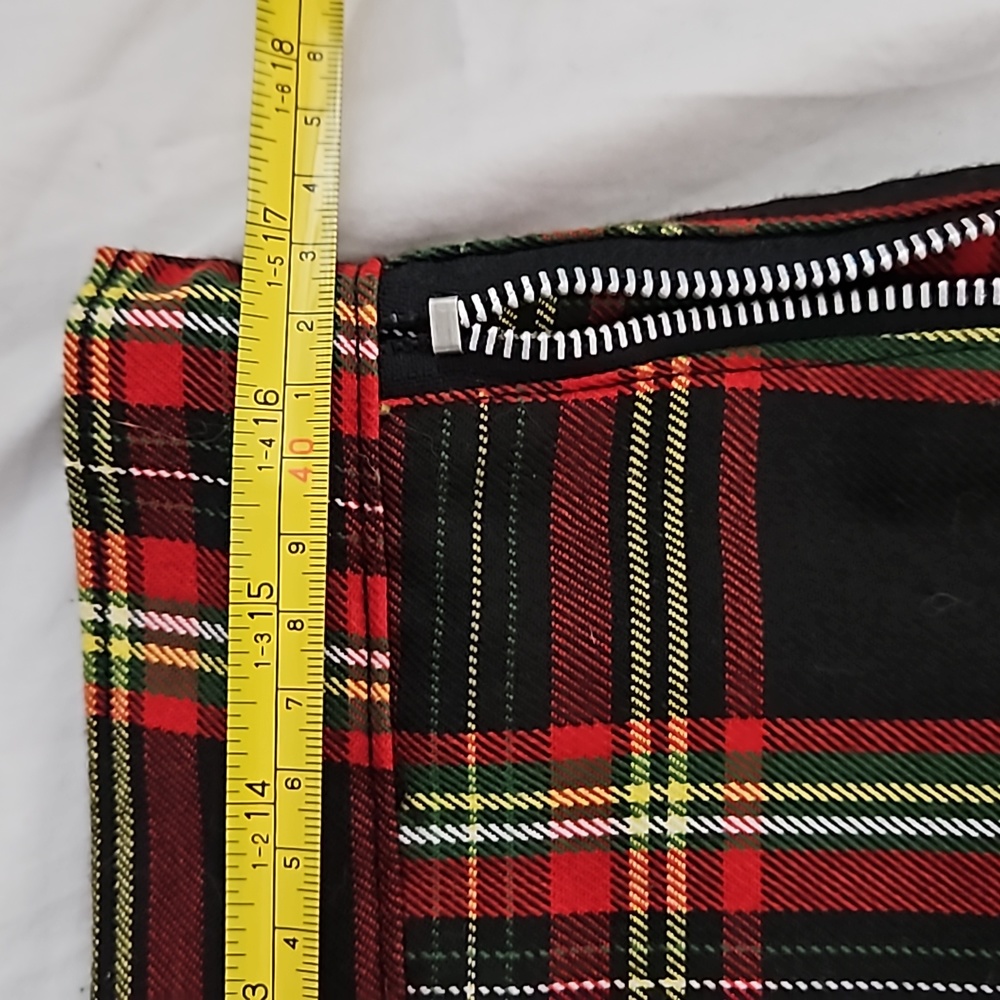 Y2K Vtg Bondage Pants Plaid DOGPILE 90s Rare Gwen Stefani unisex Straps - Picture 14 of 14